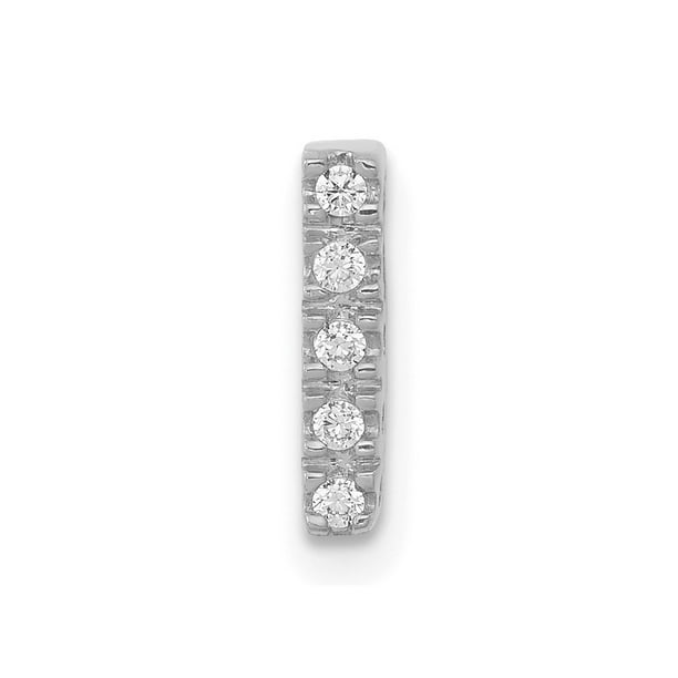 Details about Real 14kt White Gold Diamond Initial L Charm Details about Real 14kt White Gold Diamond Initial L Charm